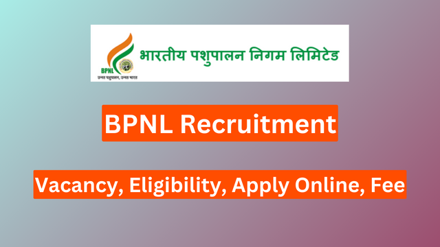 BPNL Recruitment 2024