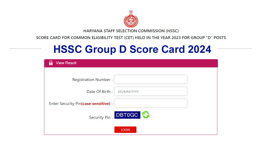 HSSC Group D Result 2024 Out