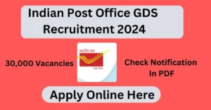 India Post Office Gramin Dak Sevak Recruitment 2024