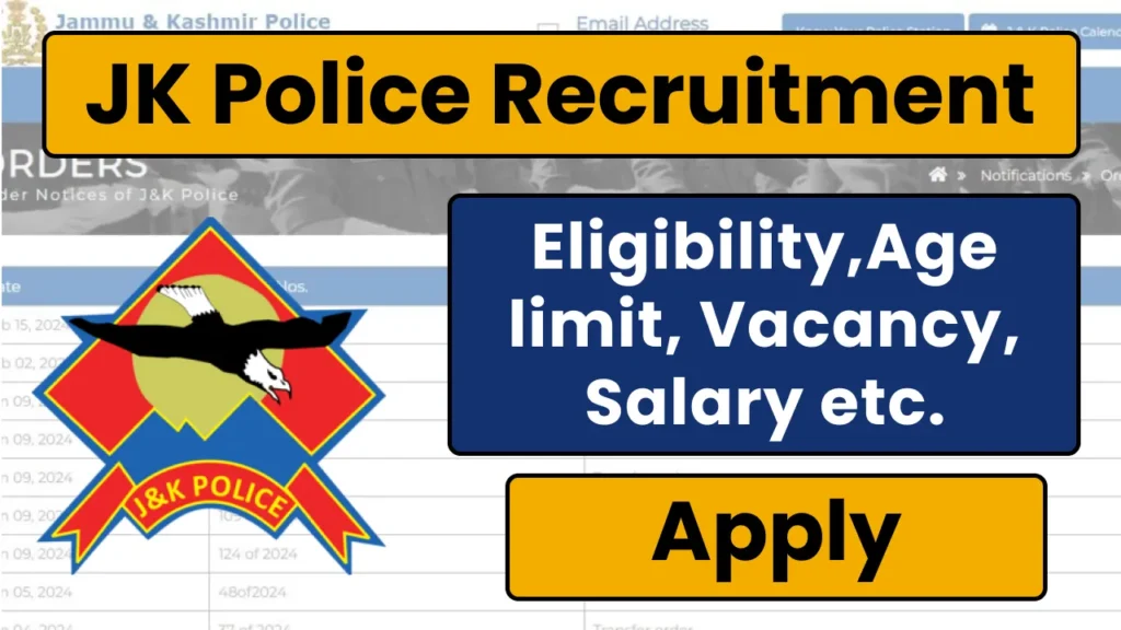 JK Police Constable Recruitment 2024