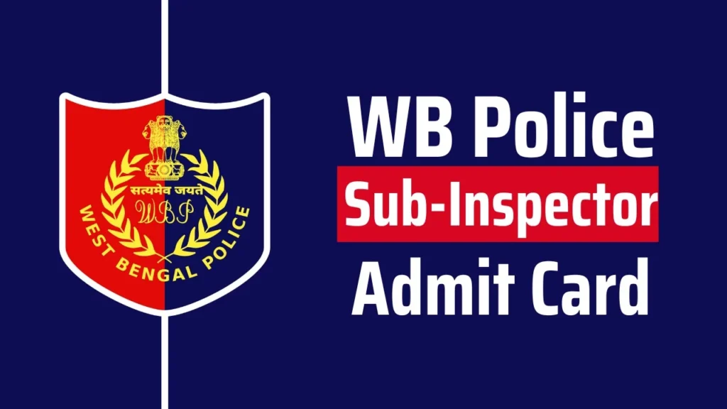 WB Police SI Admit Card 2024