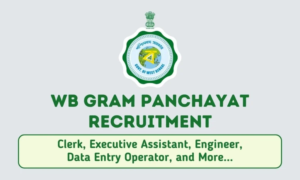 West Bengal Gram Panchayat Recruitment 2024