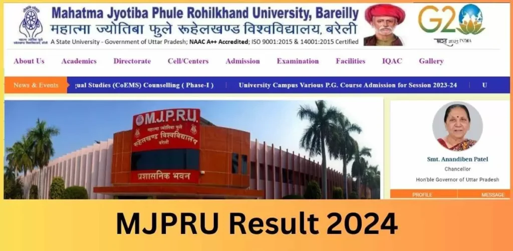 MJPRU Result 2024