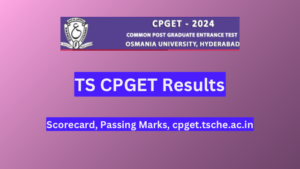 TS CPGET Results 2024